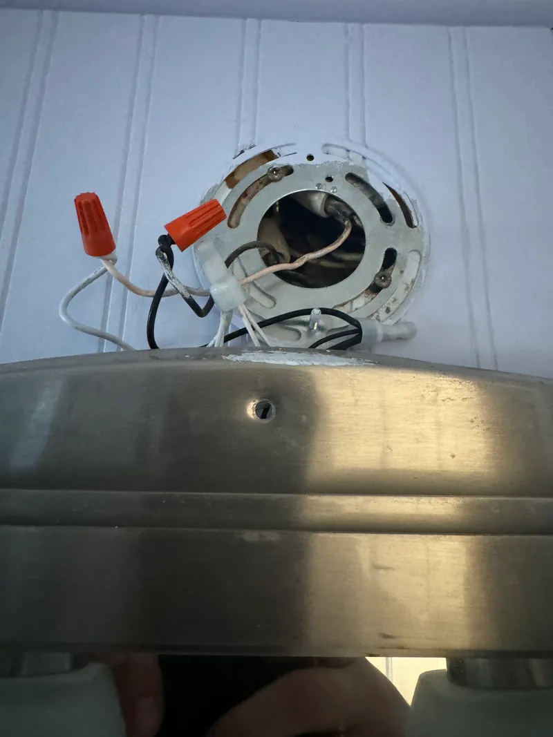 Ceiling light fixture wiring