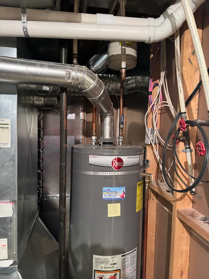 Rheem HVAC air handler installation